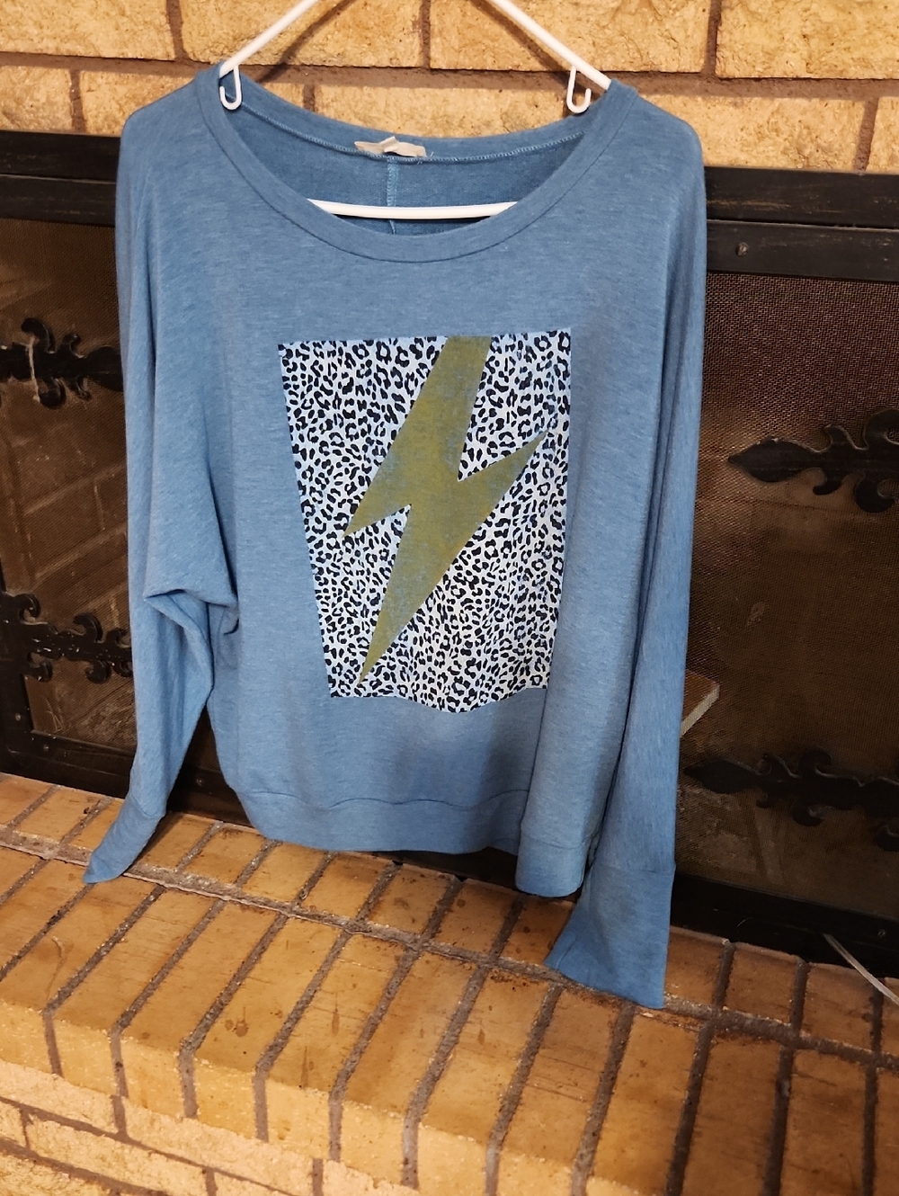 Mystree Blue Crewneck Top